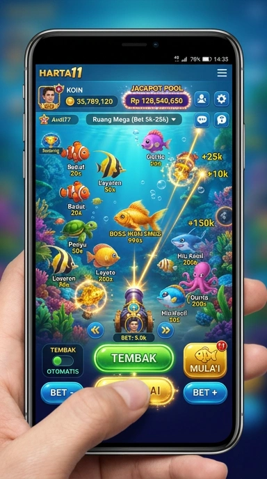Screenshot antarmuka pengguna harta11 yang memudahkan navigasi.