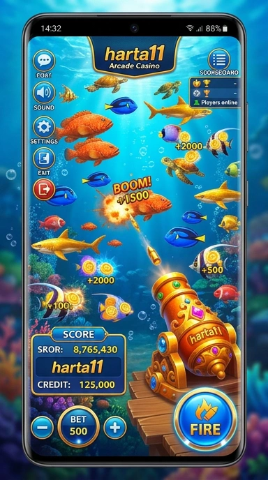 Tampilan aplikasi harta11 yang menunjukkan beragam pilihan download.